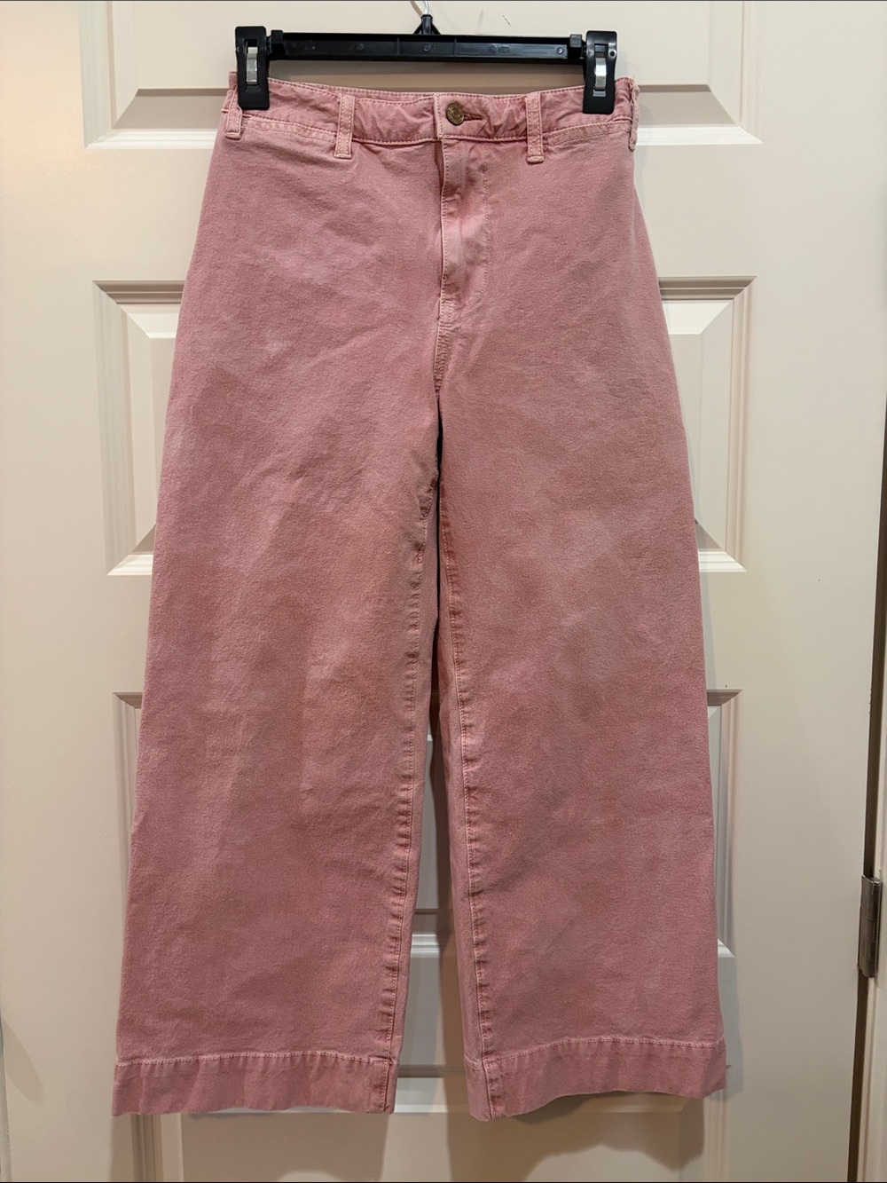 Pilcro Rose Pink Wide-Leg Jeans
